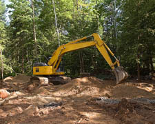 Excavator in Kitsap County